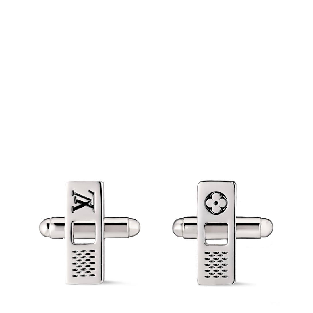 Damier Staples Cut Out Cufflinks . - Fashion Jewellery | LOUIS VUITTON